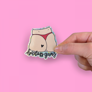 Sticker "Badass Gang" (white)