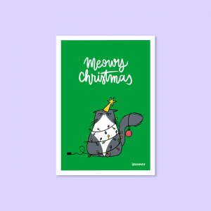 Carte "Meowy Christmas"