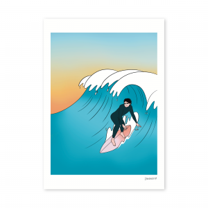 Print A4 "Surfeur"